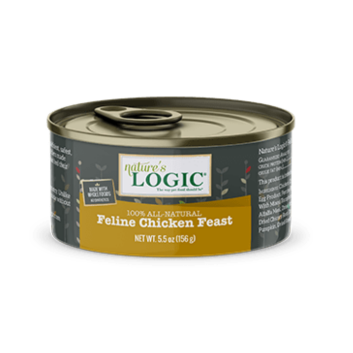 Nature's Logic Chicken Feast Canned Cat Food 5.5oz