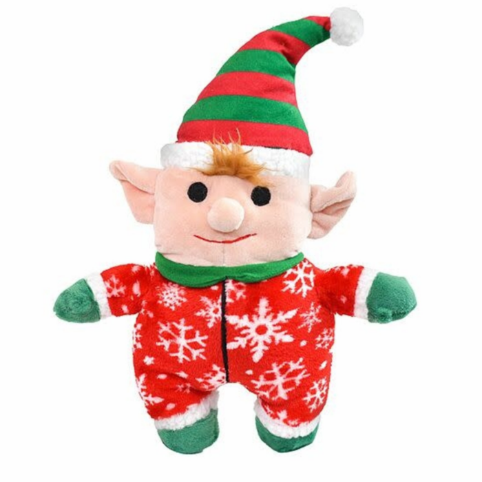 Patchwork Onsie Elf with Prickle Ball Inside