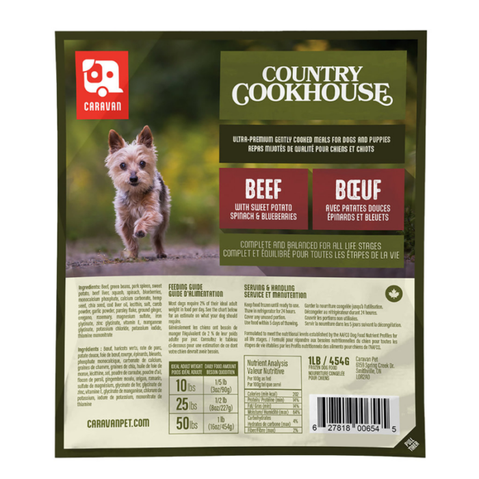 Big Country Raw Caravan Country Cookhouse - Beef - 1lb