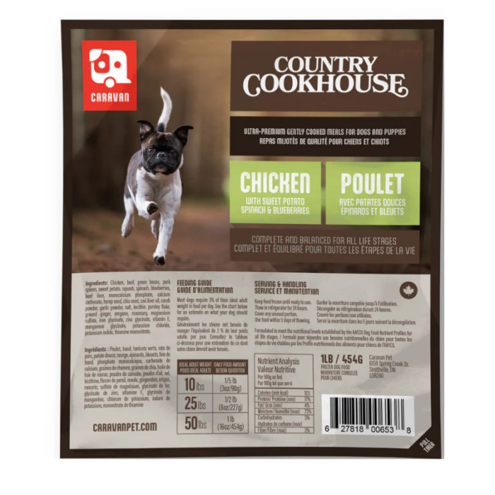 Big Country Raw Caravan Country Cookhouse - Chicken - 1lb