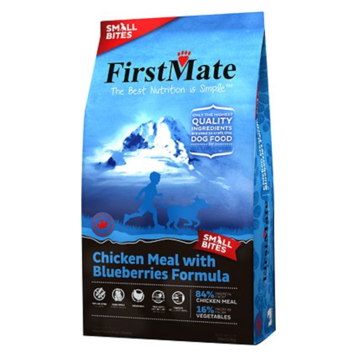 FirstMate Chicken Meal with Blueberries Small Bites Dog Food - 1.81kg (4lb)