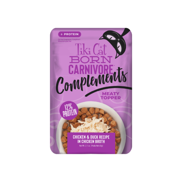 Tiki Cat Born Carnivore Compliments - Chicken and Duck 2.1oz Pouch