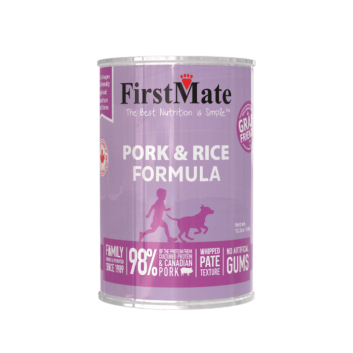 FirstMate Canned Dog Food - Pork wiith Rice - 346g (12.2oz)